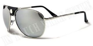 Aviators Mens or Womens Leather Strap Sunglasses Metal Frame Dumont 