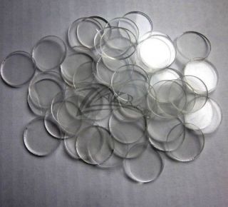 100 Acrylic Circles Laser Cut Craft Disc   1 1/4 x 1/16 Clear 