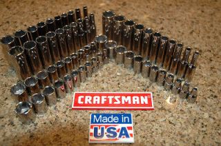 NEW Craftsman Tools 64 piece 1/4 inch drive socket set