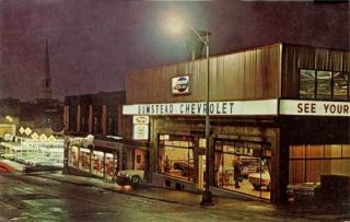 Troy NY Bumstead Chevrolet Car Auto Dealership Photograph