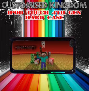 MINECRAFT characters creeper IPOD TOUCH 4TH GEN HARD CASE COVER GIFT