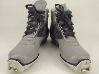 Womens cross country ski boot gray synthetic Solomon 410SNS 36 5 M 