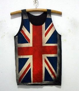 New UK British Union Jack flag singlet tank top shirt 36 SIZE M