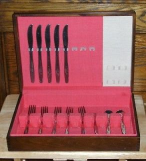 ROGERS IS CUTLERY CO STAINLESS,CASE​,13 PC,SILVERWARE,​VINTAGE 