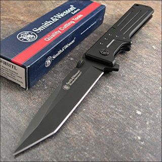   Large Homeland Security Black Teflon 420 Tanto Knife Brand NEW