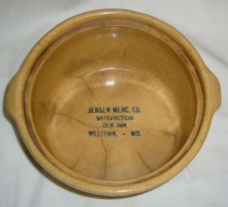 ANTIQUE RED WING SAFFRON WARE MILLTOWN WISC. MERCANTILE ADVERTISING 