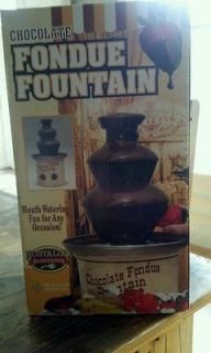 Nostalgia Electrics Chocolate Fondue Fountain/w/box/Plus One More/Same 