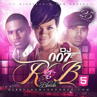 DJ 007 R&B Blends 5 Radio Hits Party Mixtape Mix CD