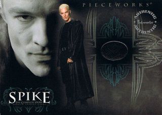 SPIKE PIECEWORKS PW1 JAMES MARSTERS LEATHER COAT COSTUME CARD BUFFY 