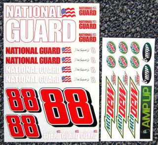 RC Nascar Dale Earnhardt Jr No88 1/10th decals stickers