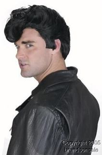 Mens 50s Grease Danny Halloween Costume Hair Wig New