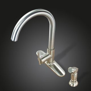 15 Brushed Nickel Kitchen Faucet Elegant Modern Silver Pull Out 