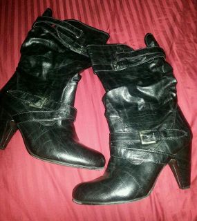 Cloudwalkers black boots 4heel size 13W, wide calf