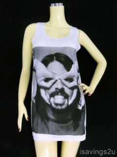 Dave Grohl FOO FIGHTERS Tank Top, Grunge ROCK Singlet