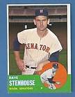 1963 Topps Baseball Original Color Negative Dave Stenhouse SENATORS 