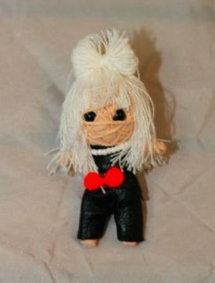 String Doll Voodoo Keychain gang Fame Monster Lady Gaga Luck Charm