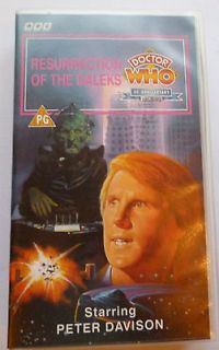     Resurrection of the Daleks starring Peter Davison   PAL VHS Hi Fi