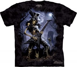 New Play Dead Guitar100% Cotton T Shirt Tee Rock Heavy Metal Skeleton