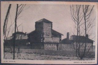 Postcard, Replica of Fort Dearborn, 1933