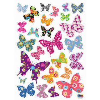 Patterned Butterfly Instant Art Home Decor Wall Sticker Decal Sheet