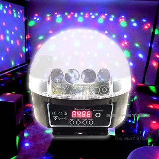 DMX512 6 LED Disco DJ Stage Lighting Digital LED RGB Crystal Ball 