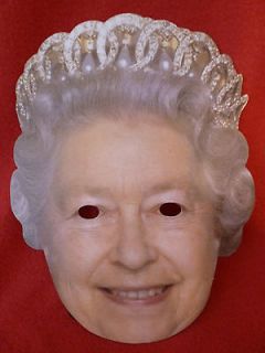 Queen Elizabeth II Diamond Jubilee Fancy Dress Face Mask Novelty 