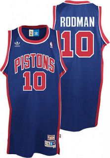 Dennis Rodman #10 Detroit Pistons Pistons Throwback Swingman Jersey S 