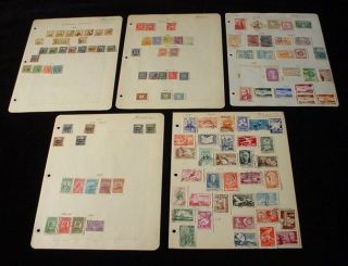 Overprint BRAZIL Latin SOUTH AMERICA STAMPS 5 Pages Old Collection LOT 