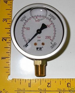 Hydraulic pressure gauge 16 3000 PSI and 16 5000 PSI