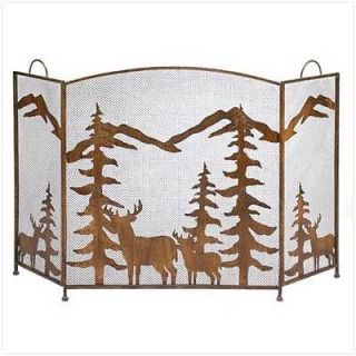 Rustic Forest Fireplace Screen/Christm​as Gift + FREE GIFT