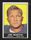 1961 Topps #34 Jim Martin XMT Detroit Lions Premium Vintage Card