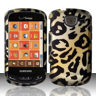 For Verizon Samsung Brightside U380 Cheetah Skin Snap on Hard Case 