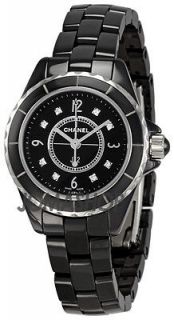 Chanel J12 Quartz Black Ladies Watch H2569