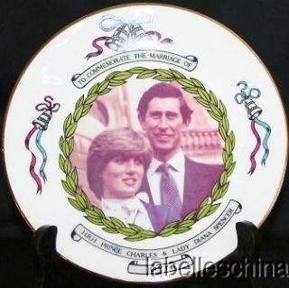   Ware 8.5 Plate Celebrate The Mariage of Lady Diana and Prince Charles