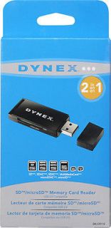 Dynex 2 in 1 SD/Micro SD Memory Card Reader DX CR112  