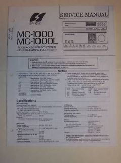 Sansui Service Manual~MC 1000​/1000L CD Cassette Deck~Original