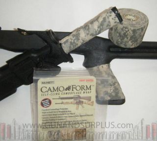   ROLLS McNett Camo Form Tape Gun Self Cling Wrap ACU DIGITAL MIL ISSUE