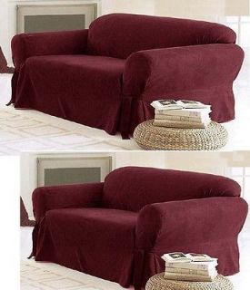 Newly listed 2 PC Soft Micro Suede Couch Sofa Loveseat Slip cover 