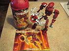 2004 LEGO Bionicle TOA METRU VAKAMA 8601 with Instructions & Red Disk 