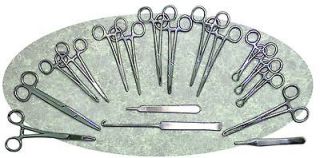 18 Piece Veterinary Canine Spay Set Kit Pack Dog surgical German CSPAY 