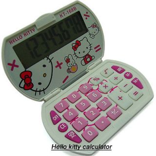   Hello Kitty Foldable Pocket Basic Electronic Calculator 8 Digital