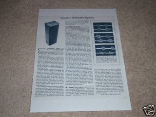 Celestion Ditton 66 Speaker Review,FULL TEST,1977,1 pg