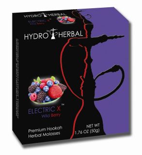 50g Hydro Herbal Hookah Shisha Molasses Electric X Wild Berry Flavor