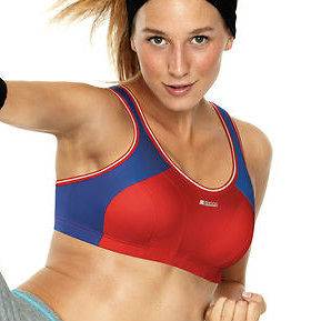 NEW Shock Absorber Sports Bra Level 4 B4490 Red/White/Blue Sizes 28 40
