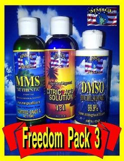   Mineral Solution, Citric Acid 11, and DMSO best sodium chlorite