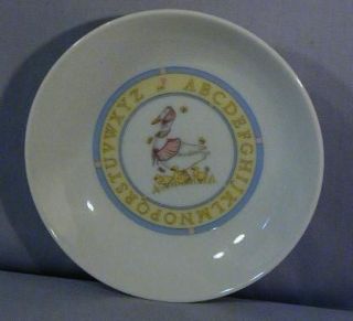 Once Upon A Time Childs Alphabet ABC Bowl with Mother Goose