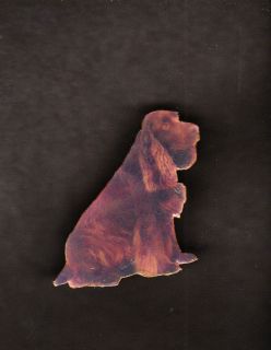 Dog Jewelry Field Spaniel Pin Paper Mache **H