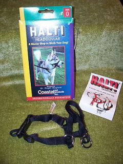 NEW Halti Dog Training Head Collar Black Headcollar Size 0