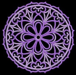Exotic Lace Doilies Machine Embroidery Designs 4x4 CD