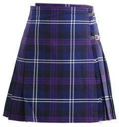 Ladies Heritage Of Scotland Womens Tartan Kilt Purple